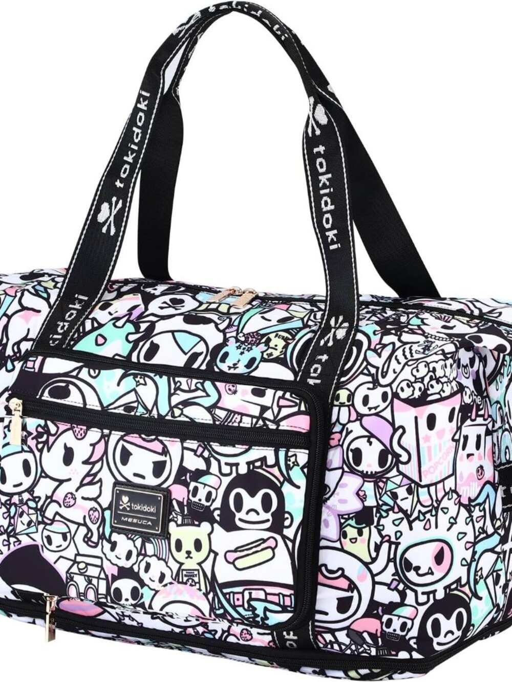 Unicorno Foldable Duffle Bag for Travel, 40L Expandable Weekender Bags with Trol